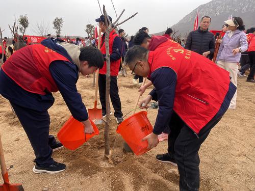 5为小树苗浇水